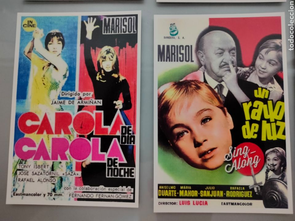 Coleccionismo de carteles: LOTE 8 POSTALES PEL&Iacute;CULAS MARISOL - Foto 5
