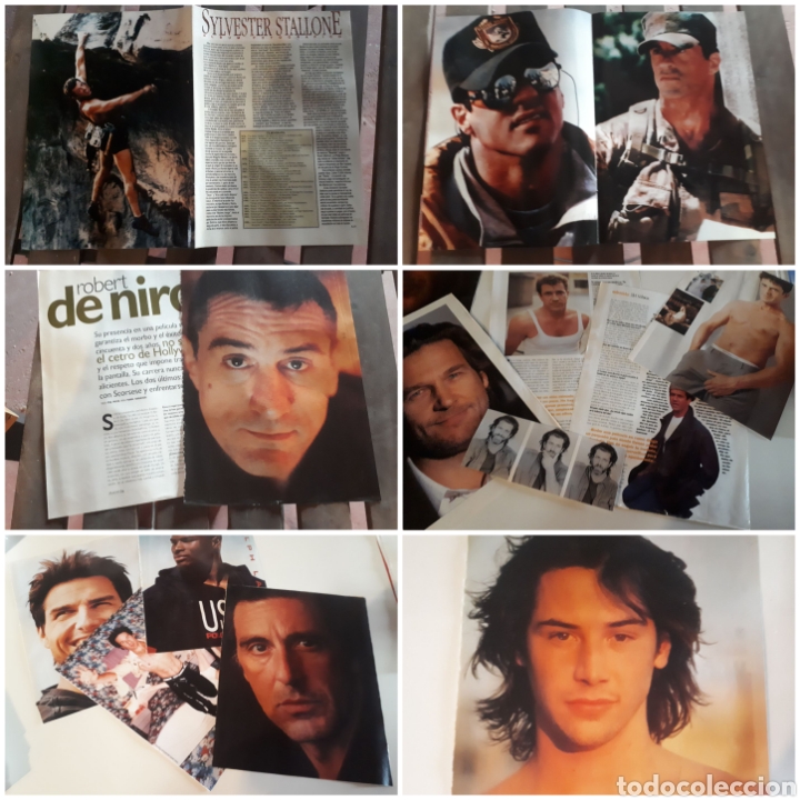 Poster collecting: Gran lote recortes varios actores a&ntilde;os 90