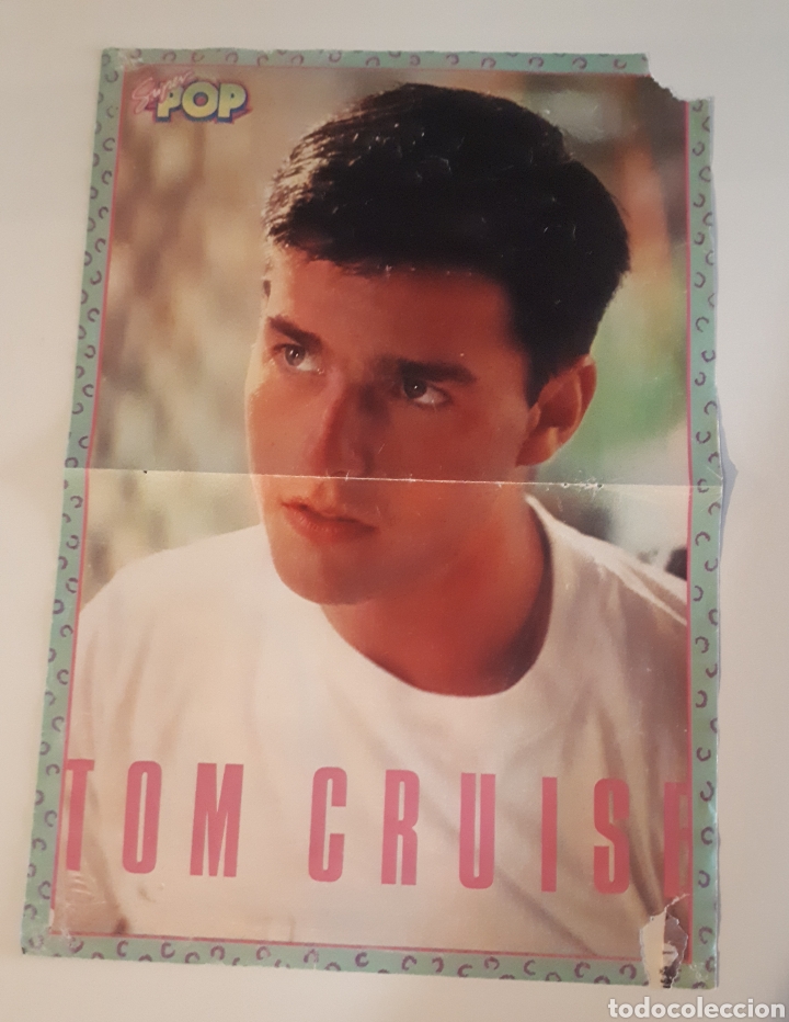 Coleccionismo de carteles: Recortes revistas Tom Cruise + p&oacute;ster Super Pop a&ntilde;os 90