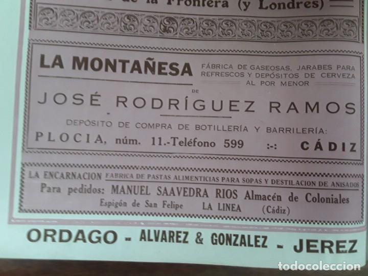 Sammeln von Plakaten: FABRICA GASEOSAS JARABES LA MONTA&Ntilde;ESA JOSE RODRIGUEZ RAMOS CADIZ HOJA A&Ntilde;O 1927