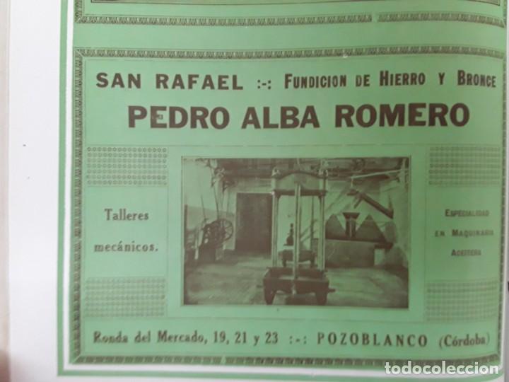 Sammeln von Plakaten: SAN RAFAEL FUNDICION HIERRO Y BRONCE PEDRO ALBA ROMERO POZOBLANCO CORDOBA HOJA A&Ntilde;O 1927