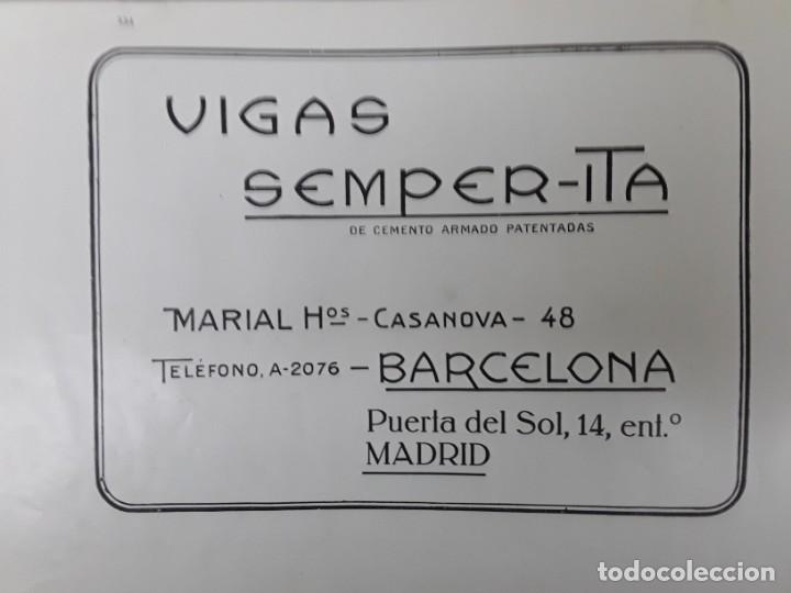 Colecionismo de cartazes: VIGAS SEMPER-ITA DE CEMENTO ARMADO PATENTADAS BARCELONA HOJA REVISTA A&Ntilde;O 1920