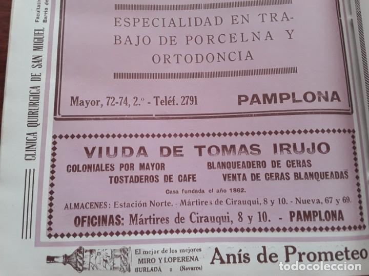 Collectionnisme d'affiches: ANIS DE PROMETEO EL MEJOR DE LOS MEJORES MIRO Y LOPERENA BURLADA NAVARRA HOJA A&Ntilde;O 1927