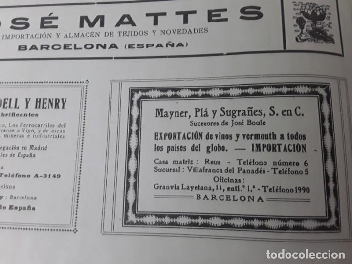 Colecionismo de cartazes: MAYNER,PLA Y SUGRA&Ntilde;ES SUCESORES JOSE BOULE VINOS VERMOUTH REUS HOJA PUBLICIDAD 1920