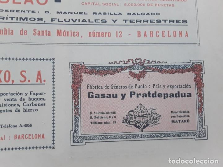 Collectionnisme d'affiches: FABRICA DE GENEROS DE PUNTO GASAU Y PRATDEPADUA MATARO HOJA A&Ntilde;O 1920