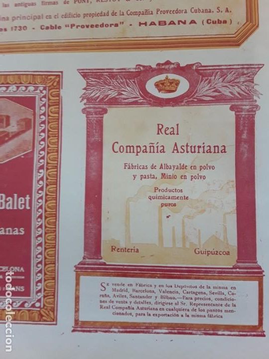Collectionnisme d'affiches: FABRICA ALBAYALDE EN POLVO PASTA MINIO POLVO REAL COMPA&Ntilde;IA ASTURIANA RENTERIA HOJA A&Ntilde;O 1920