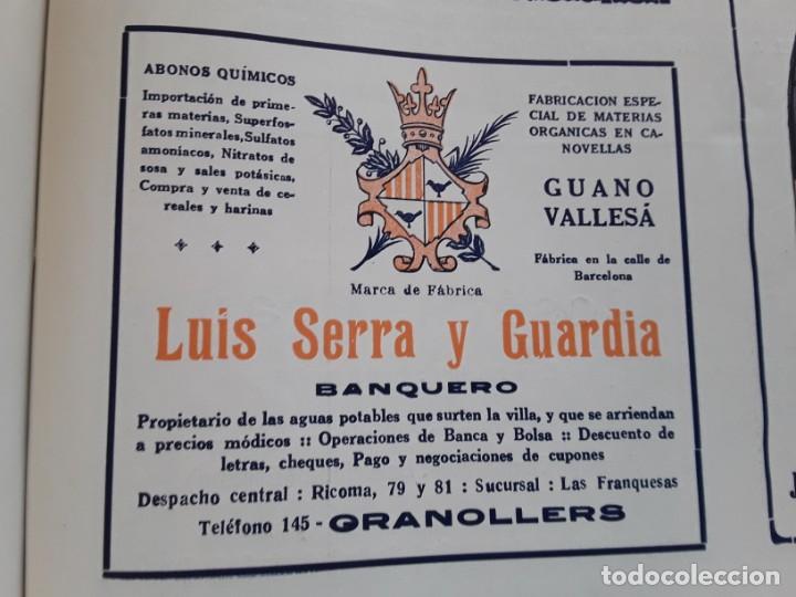 Collectionnisme d'affiches: GUANO VALLESA FABRICA MATERIAS ORGANICAS LUIS SERRA Y GUARDIA CANOVELLES GRANOLLERS A&Ntilde;O 1920