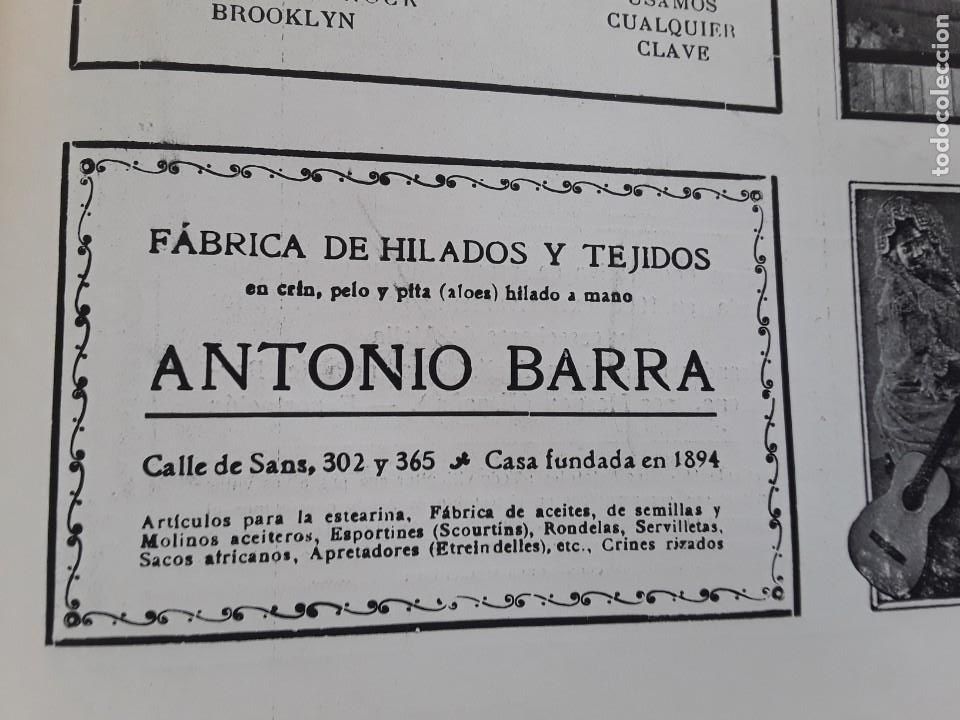 Collectionnisme d'affiches: FABRICA DE HILADOS Y TEJIDOS ANTONIO BARRA BARCELONA A&Ntilde;O 1920