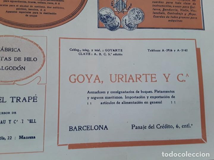 Colecionismo de cartazes: ALMACENISTAS Y EXPORTADORES DE ACEITE DE OLIVA - ROVIRA HERMANOS- BARCELONA HOJA A&Ntilde;O 1920