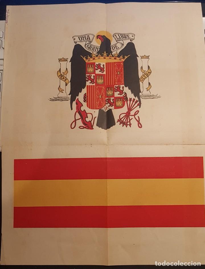 Coleccionismo de carteles: Titulo de empresa ejemplar a cargo de la JONS, 1942 - Foto 2