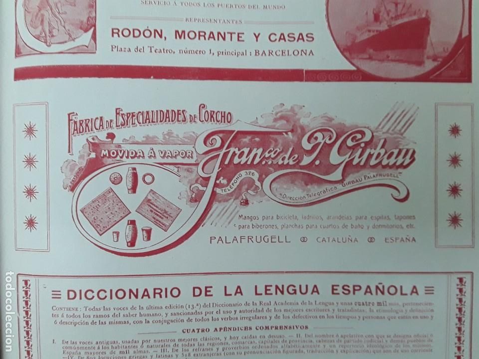 Colecionismo de cartazes: FABRICA DE ESPECIALIDAD DE CORCHO MOVIDA A VAPOR FRANCO DE J.GIRBAU PALAFRUGELL HOJA A&Ntilde;O 1909
