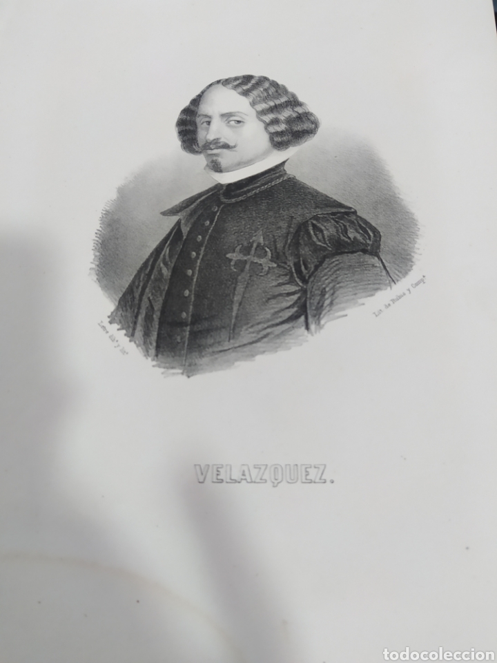 Coleccionismo de carteles: Vel&aacute;zquez litograf&iacute;a original rubio 1854