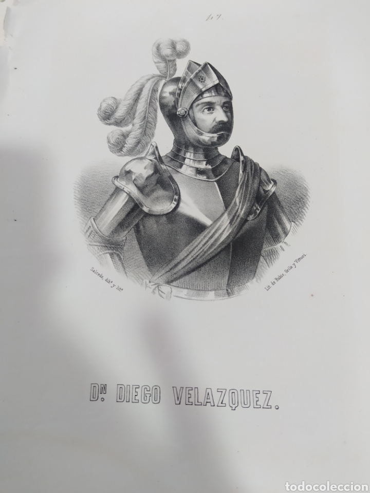 Coleccionismo de carteles: Don Diego Vel&aacute;zquez litograf&iacute;a original rubio