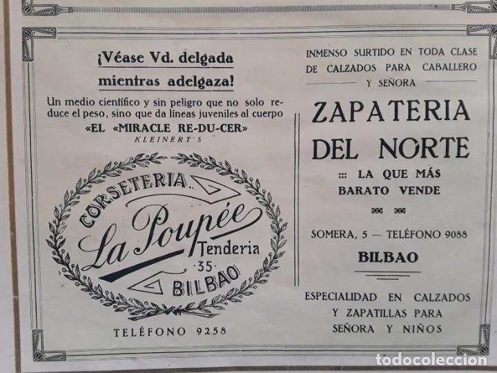 S.A. PLOMOS Y ESTA OS LAMINADOS VALMASEDA CORSETERIA LA POUPEE ZAPATERIA DEL NORTE BILBAO A O 1926