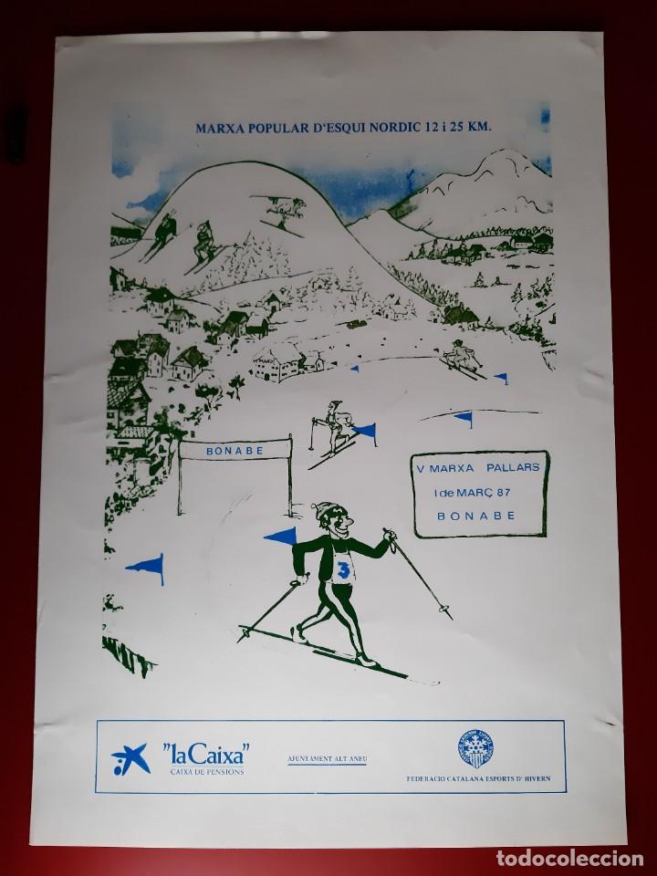 Coleccionismo de carteles: cartel de la V marxa pallars - 1987 - Foto 1