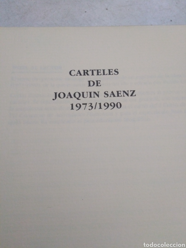 Coleccionismo de carteles: Carteles de Joaqu&iacute;n S&aacute;enz 1973-1990 - Foto 3