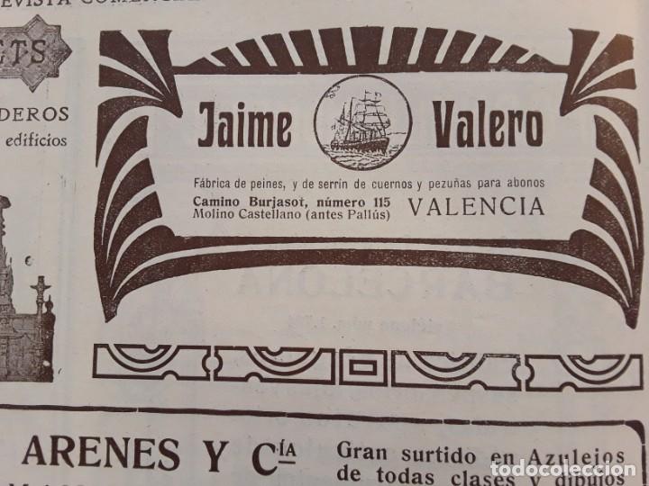 Poster collecting: FABRICA DE PEINES Y DE SERRIN DE CUERNOS Y PEZU&Ntilde;AS PARA ABONOS JAIME VALERO VALENCIA HOJA A&Ntilde;O 1906