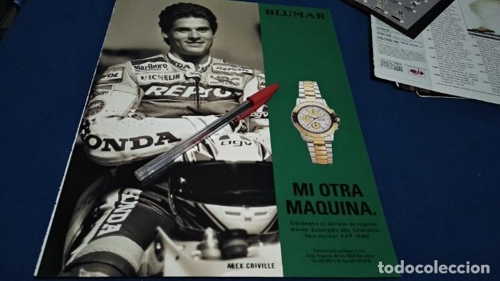 Sammeln von Plakaten: POSTER REVISTA HOJA PUBLICIDAD EN PRENSA ( BLUMAR - ALEX CRIVILLE ) MI OTRA MAQUINA