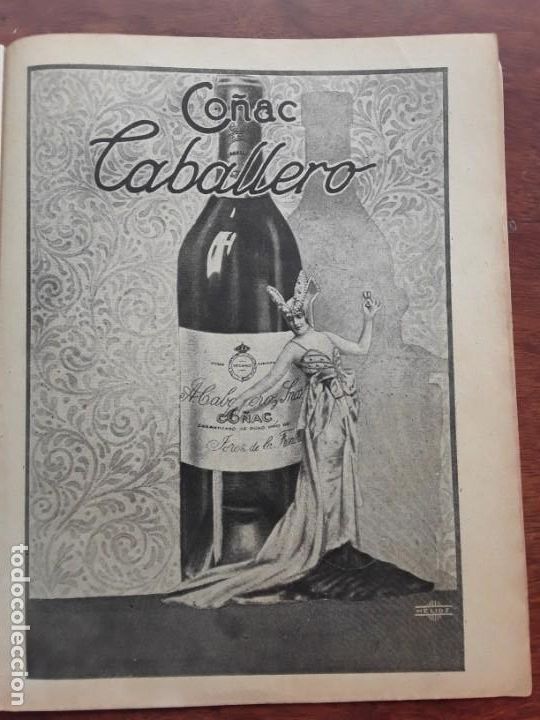 Sammeln von Plakaten: CO&Ntilde;AC CABALLERO JEREZ DE LA FRONTERA HOJA A&Ntilde;O 1922