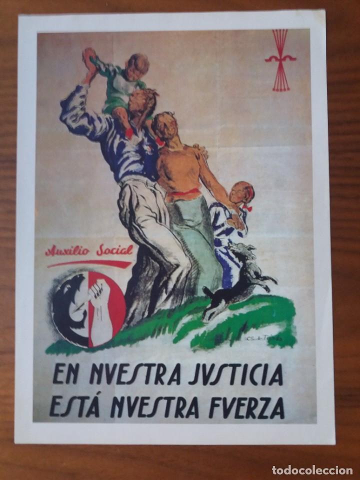 Coleccionismo de carteles: CARTEL. EN NUESTRA JUSTICIA EST&Aacute; NUESTRA FUERZA DE LA GUERRA CIVIL ESPA&Ntilde;OLA. DE INTERVIU, N&Uacute;MERO, 8