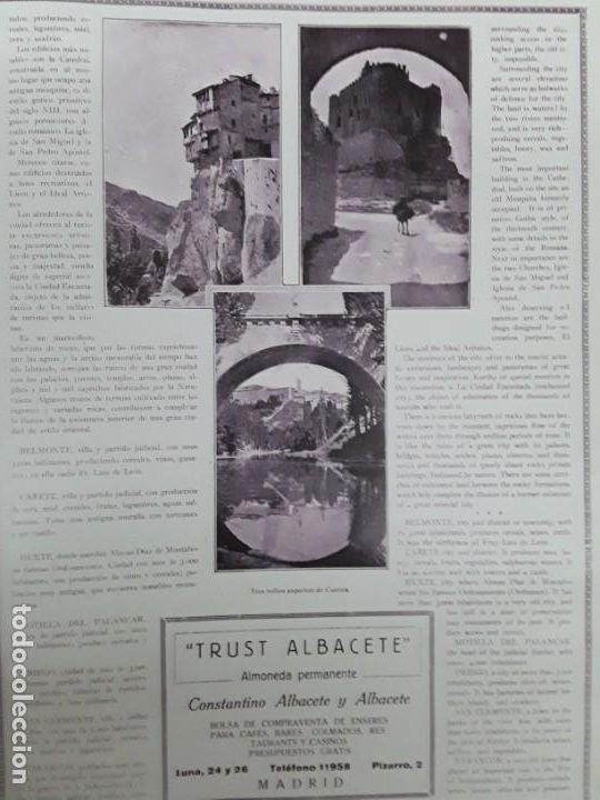 Coleccionismo de carteles: CUENCA 2 HOJAS REVISTA A&Ntilde;O 1930 - Foto 2
