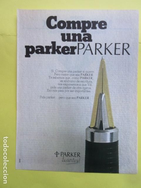 Coleccionismo de carteles: PUBLICIDAD 1978 - COLECCION PLUMA ESTILOGRAFICA PARKER