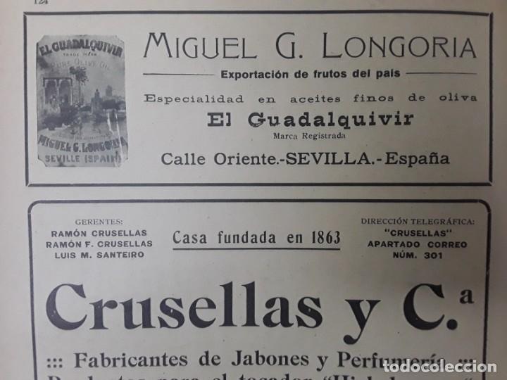 Colecionismo de cartazes: MIGUEL G.LONGORIA ACEITES FINOS OLIVA EL GUADALQUIVIR SEVILLA HOJA A&Ntilde;O 1921