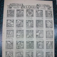 Coleccionismo de carteles: ALELUYA AUCA - DE LA FERIA DEL CAMPO 1953 VINO ACEITE CERDO AGRICULTURA LA RIOJA TABACO JEREZ. Lote 235990425