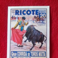Coleccionismo de carteles: PLAZA DE TOROS DE RICOTE - MURCIA - AÑO 2001