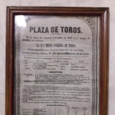 Coleccionismo de carteles: CARTEL DE PLAZA DE TOROS. LA 12ª MEDIA CORRIDA DE TOROS EN LA TARDE DEL DOMINGO 9 DE JUNIO DE 1850