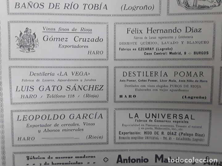 Collectionnisme d'affiches: VINOS DESTILERIAS GOMEZ CRUZADO ,LUIS GATO SANCHEZ,POMAR ,LEOPOLDO GARCIA ANIS NI&Ntilde;O HARO RIOJA 1930
