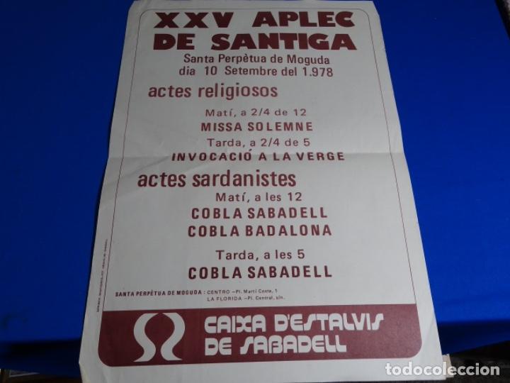 Poster collecting: CARTEL XXV APLEC DE SANTIGA 1978.