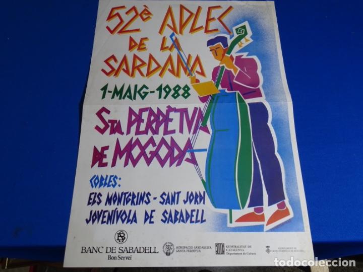 Poster collecting: CARTEL 52 APLEC DE LA SARDANA 1988.SANTA PERPETUA DE LA MOGODA.