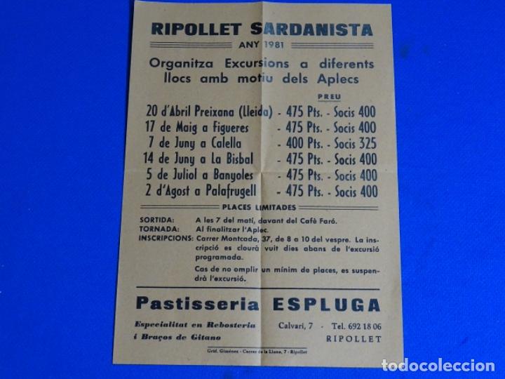 Poster collecting: CARTEL RIPOLLET SARDANISTA 1981.