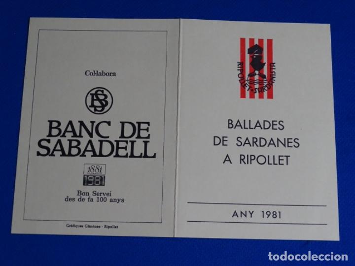 Poster collecting: CARTEL D&Iacute;PTICO RIPOLLET SARDANISTA 1981.