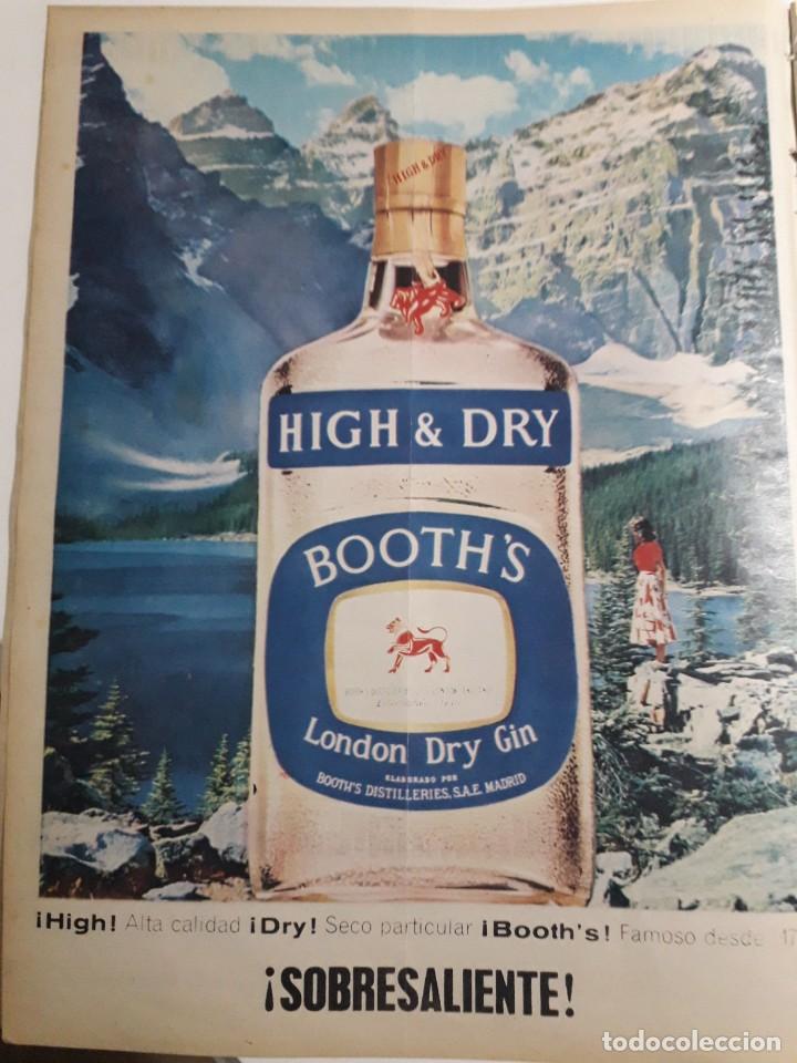 Coleccionismo de carteles: ANUNCIO GINEBRA BOOTH&acute;S. GRAN TAMA&Ntilde;O 35X26CM.PROCEDE DE LA ACTUALIDAD ESPA&Ntilde;OLA 1963