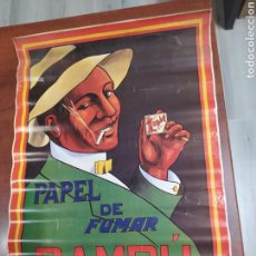Coleccionismo de carteles: CARTEL PAPEL DE FUMAR BAMBÚ.. Lote 341015818