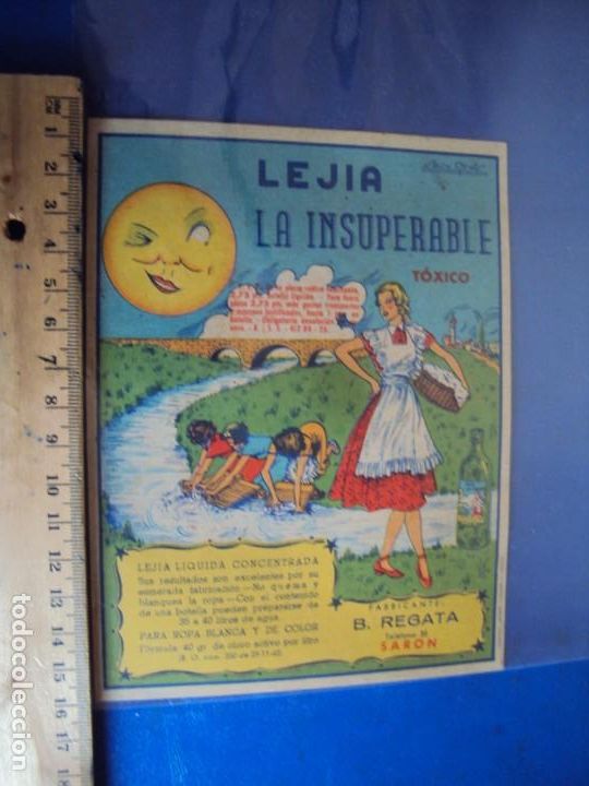 Coleccionismo de carteles: (PA-210213)PUBLICIDAD LEJIA LA INSUPERABLE - SARON - CANTABRIA