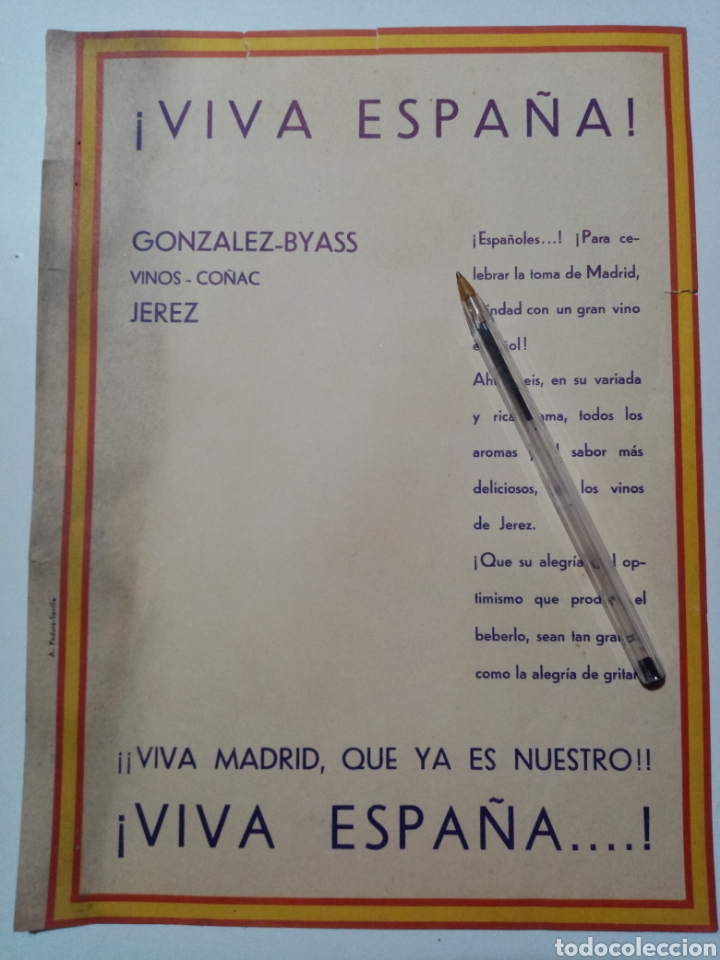 Coleccionismo de carteles: Cartel Gonz&aacute;lez Byas - Guerra Civil - Toma de Madrid