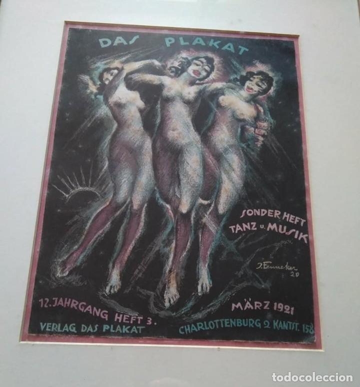 Coleccionismo de carteles: Josef Fenneker. Das Plakat 1921. Cartel litografía enmarcado - Foto 3 - 247541450