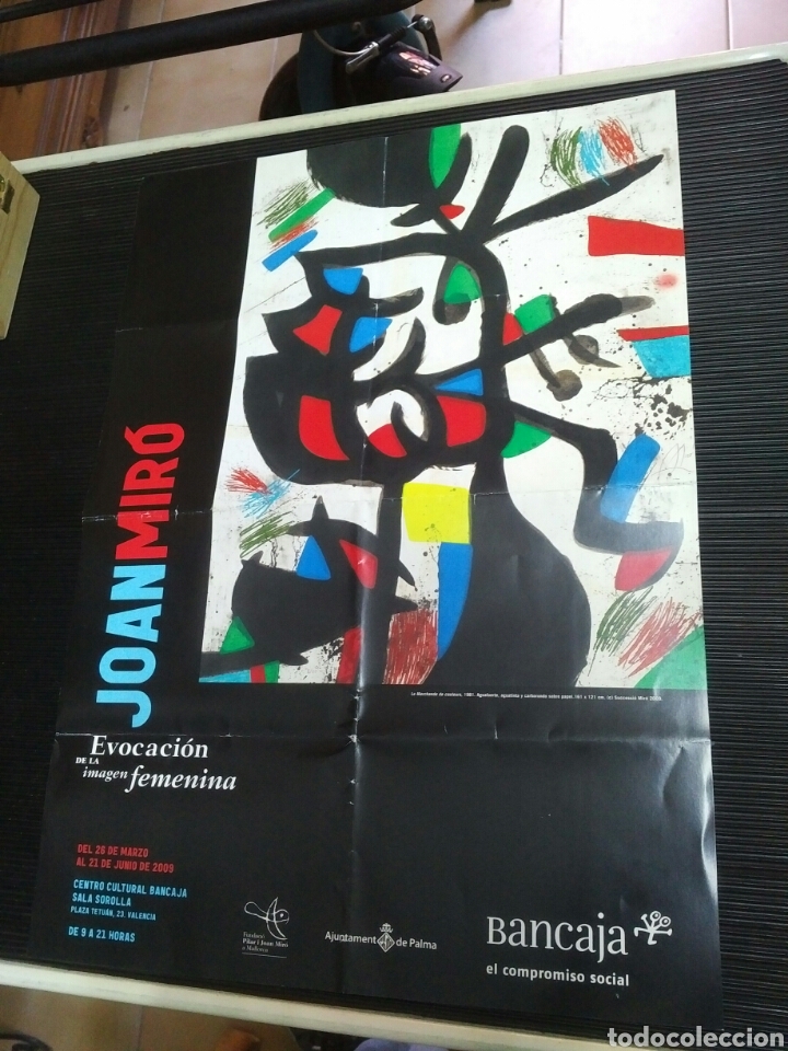Coleccionismo de carteles: Cartel exposici&oacute;n Joan Mir&oacute;. Evocaci&oacute;n de la imagen femenina. 2009