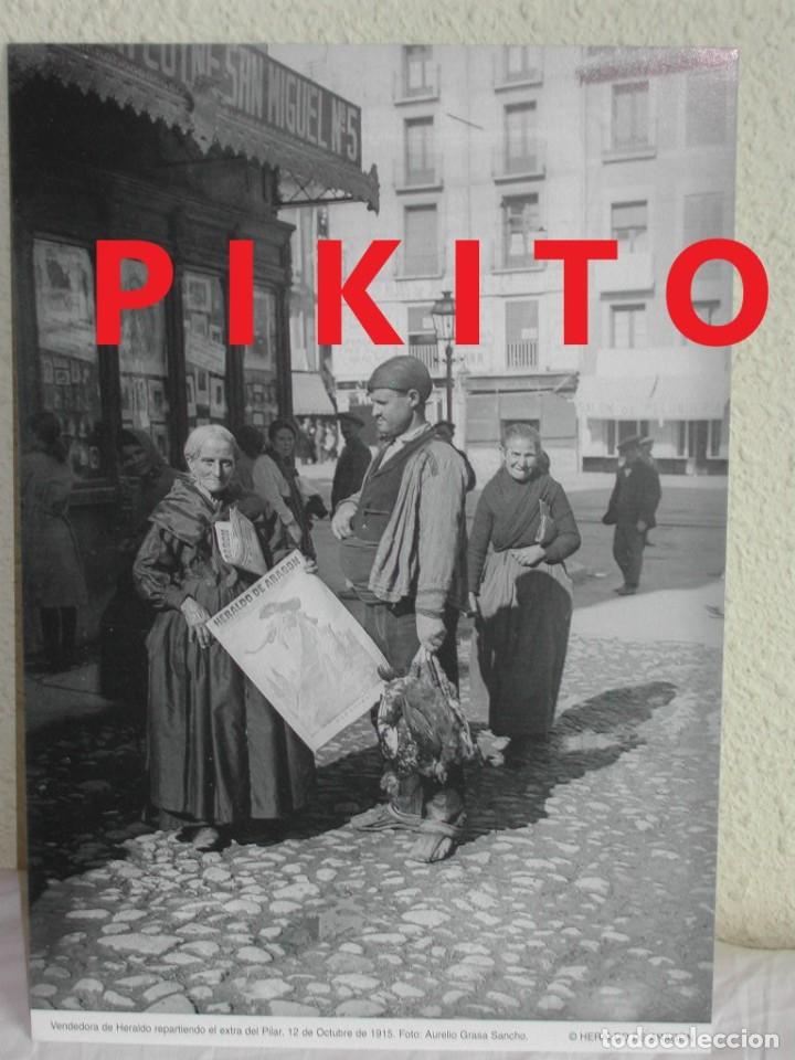 Coleccionismo de carteles: Fotograf&iacute;a COLECCI&Oacute;N HERALDO DE ARAG&Oacute;N - Vendedora del Heraldo en las Fiestas del Pilar de 1.915