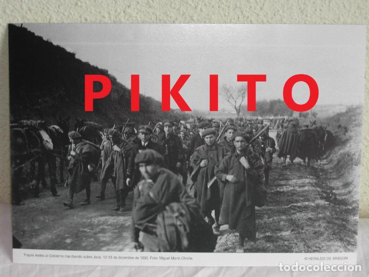 Coleccionismo de carteles: Fotograf&iacute;a COLECCI&Oacute;N HERALDO DE ARAG&Oacute;N - Tropas leales al Gobierno marchando sobre Jaca - A&ntilde;o 1930