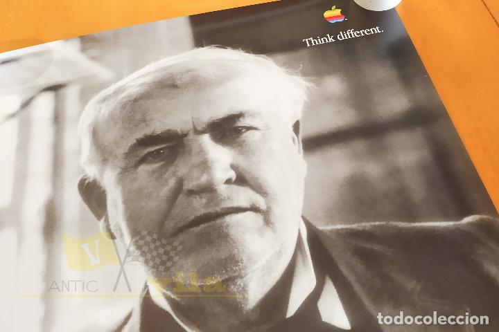 Coleccionismo de carteles: Poster de APPLE - Think Different - Thomas Edison - 1997 - 50x70 - Foto 4