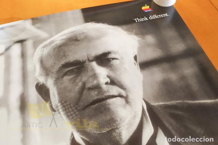 Coleccionismo de carteles: Poster de APPLE - Think Different - Thomas Edison - 1997 - 50x70 - Foto 6