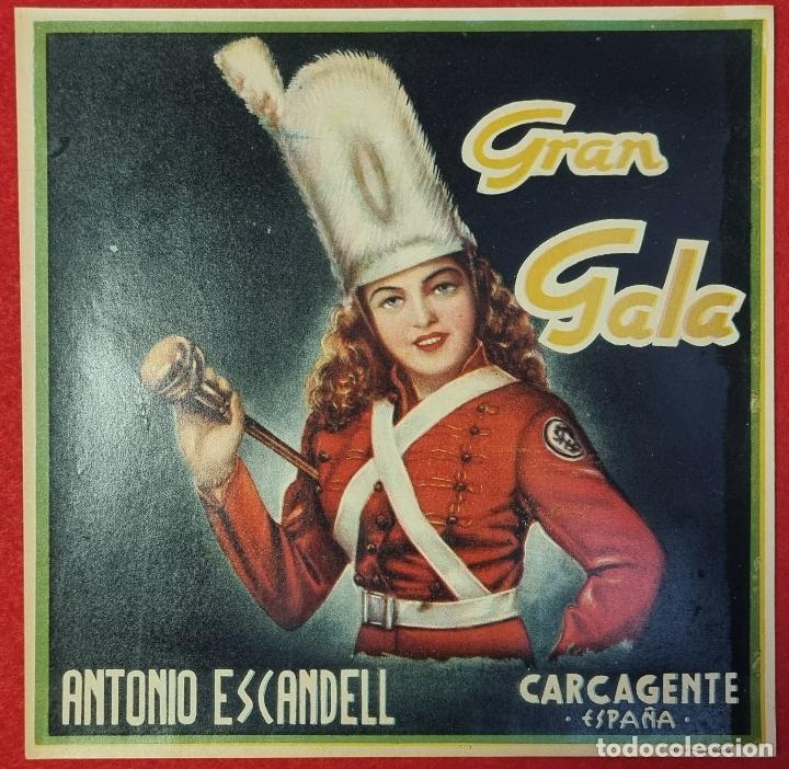 Coleccionismo de carteles: CARTEL ITO ETIQUETA NARANJAS GRAN GALA MAJORETTE ANTONIO ESCANDELL CARCAGENTE VALENCIA ORIGINAL K4