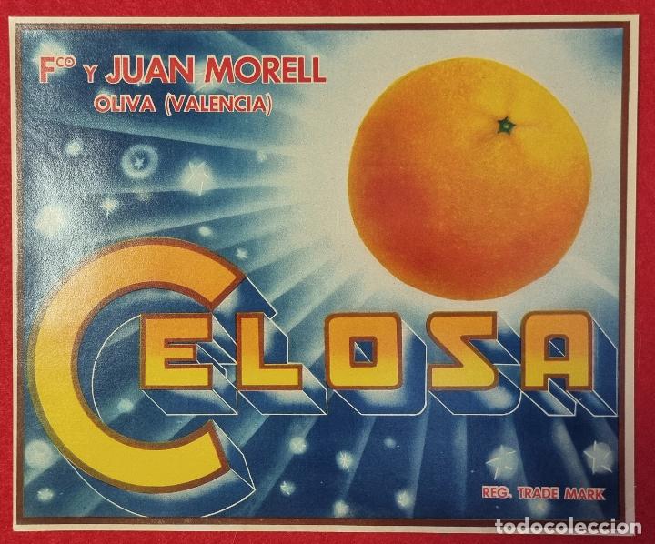 Coleccionismo de carteles: CARTEL ITO ETIQUETA NARANJAS CELOSA JUAN MORELL OLIVA VALENCIA ORIGINAL K4