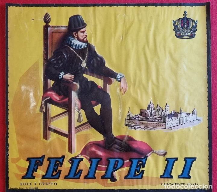 Coleccionismo de carteles: CARTEL ITO ETIQUETA NARANJAS FELIPE II BOIX Y CRESPO CARCAGENTE VALENCIA ORIGINAL K5