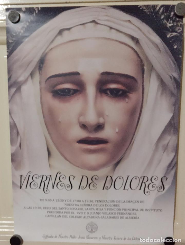 Coleccionismo de carteles: COFRADIA NAZARENO VIRGEN DE LOS DOLORES BERJA ALMERIA 2021