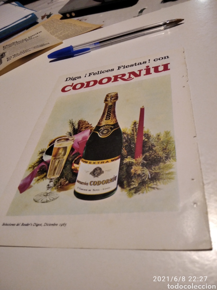 Coleccionismo de carteles: Codorn&iacute;u y fabada Asturiana litoral publicidad 1965